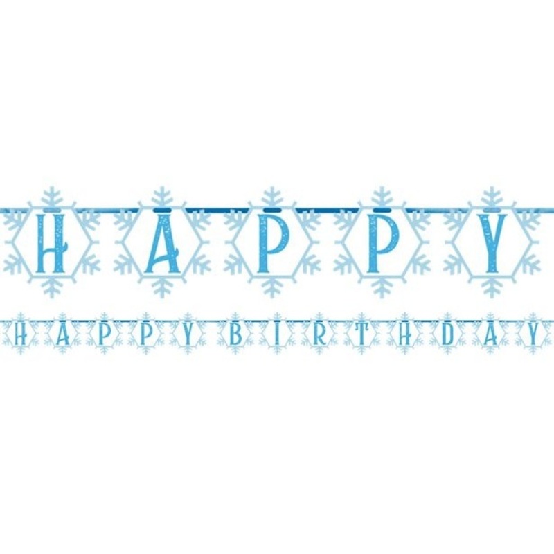 Snow Queen Birthday Banner 2.7m