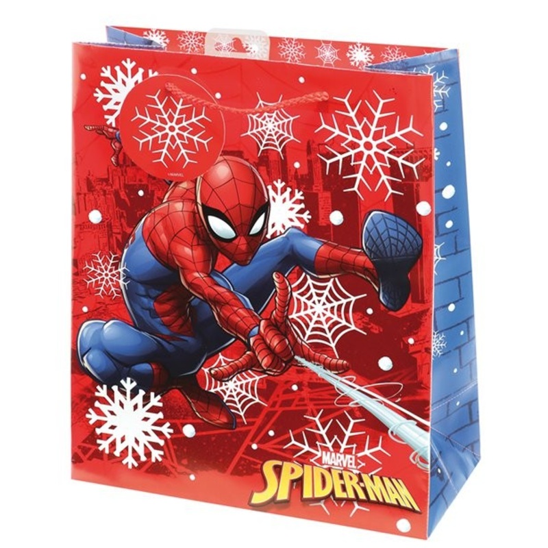 Spiderman Christmas gift bag 31cm