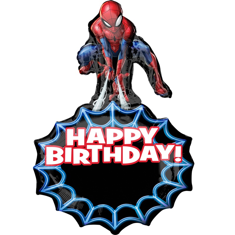 Spiderman Happy Birthday foil balloon