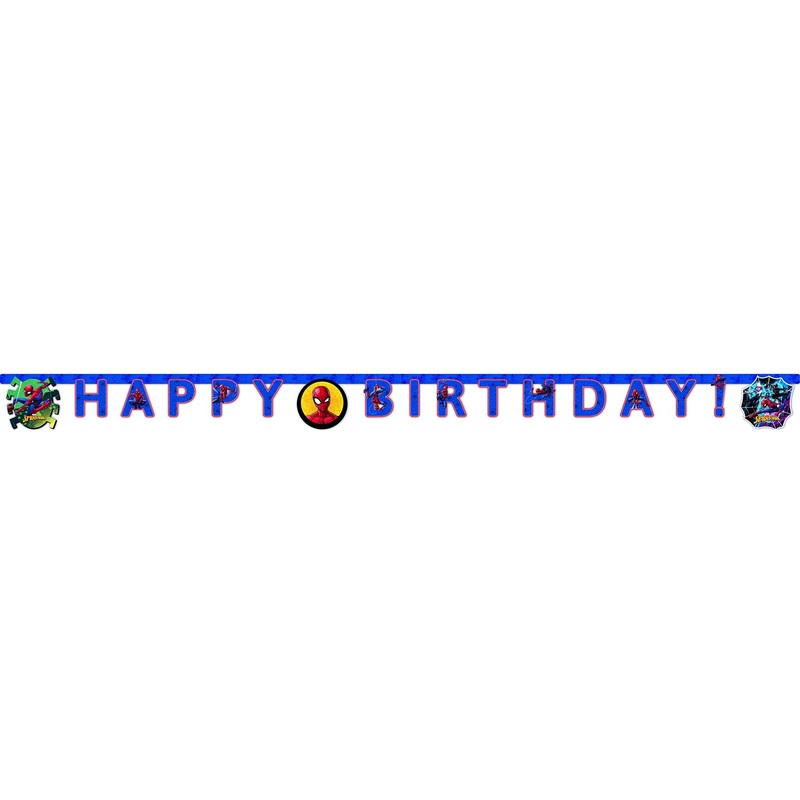 Spiderman Team Up Happy Birthday garland 2m