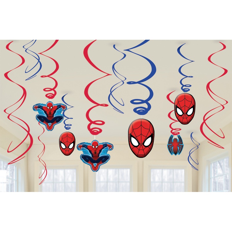 Ultimate Spiderman Vortex hanging decoration 12 pieces