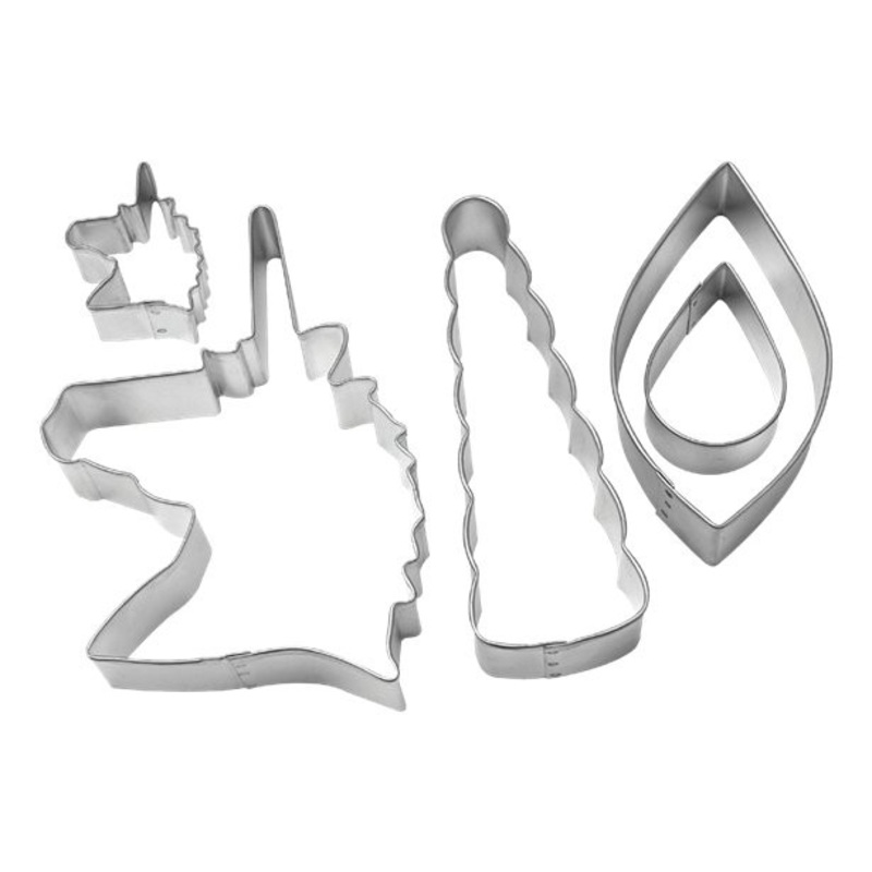 Unicorn cookie cutter set 5 pieces