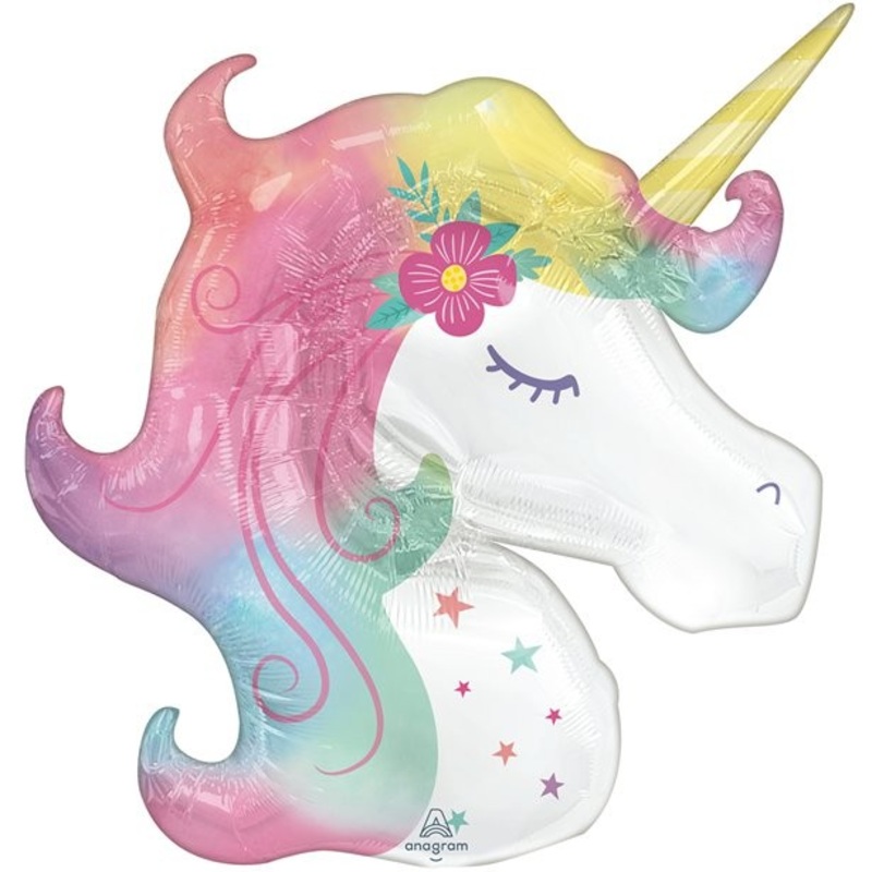 Unicorn foil balloon 83cm x 73cm