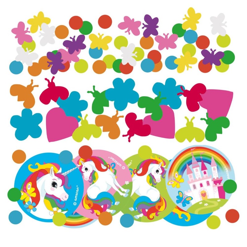 Unicorn Rainbow Sparkle Scattered Decoration Colorful