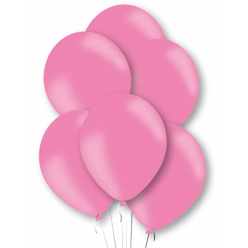 10 pink latex balloons 27.5cm