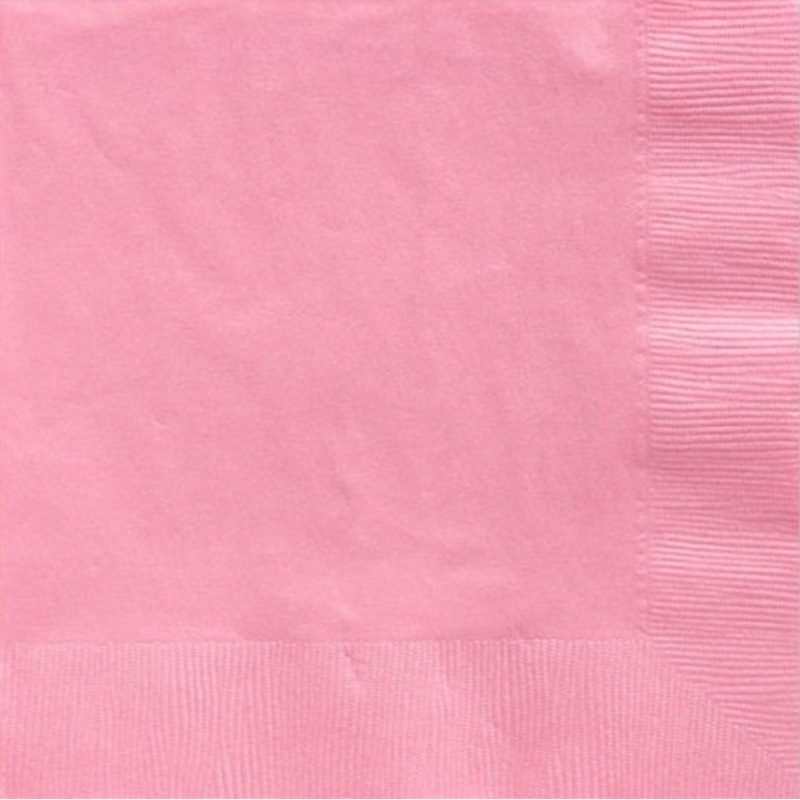 125 pink napkins Geneva 33cm