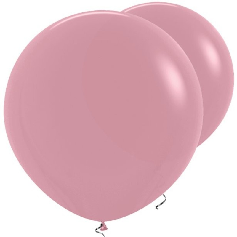 2 old rose XL balloons Macarena 91cm