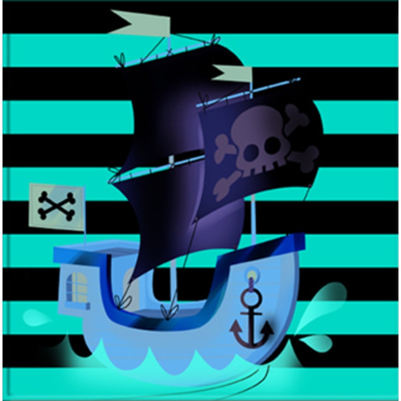 20 One-Eyed Joe Pirate Napkins 33cm