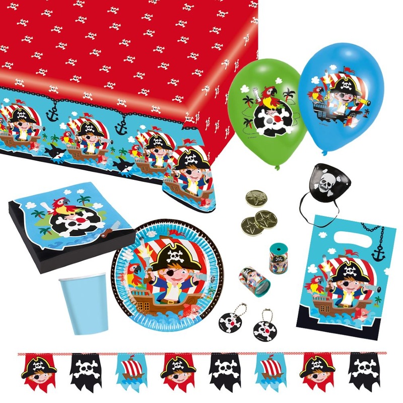 31-piece children's birthday party package - Little Pirate
