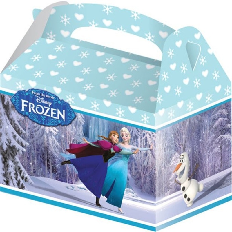 4 Frozen Eiszauber gift boxes 15 x 10 x 17cm