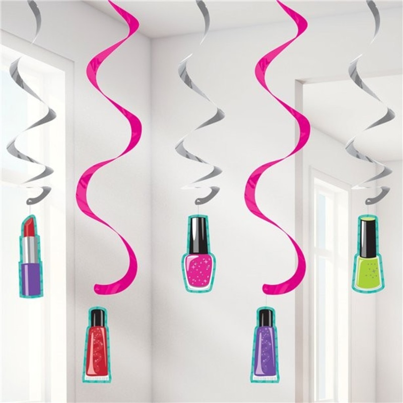 5 Beauty Case spiral hangers