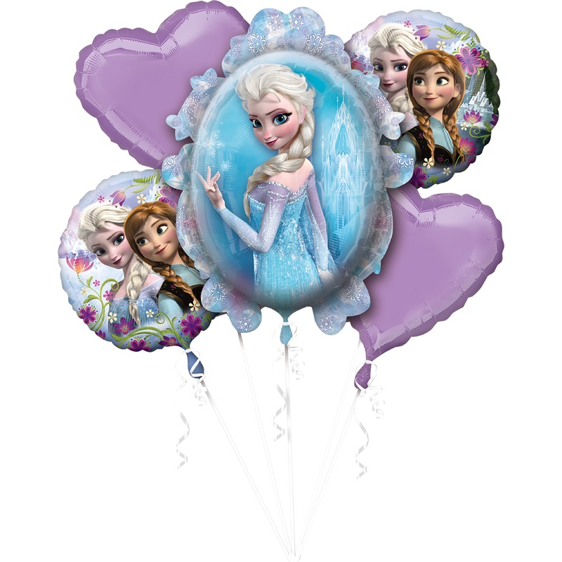 5 frozen winter world balloons