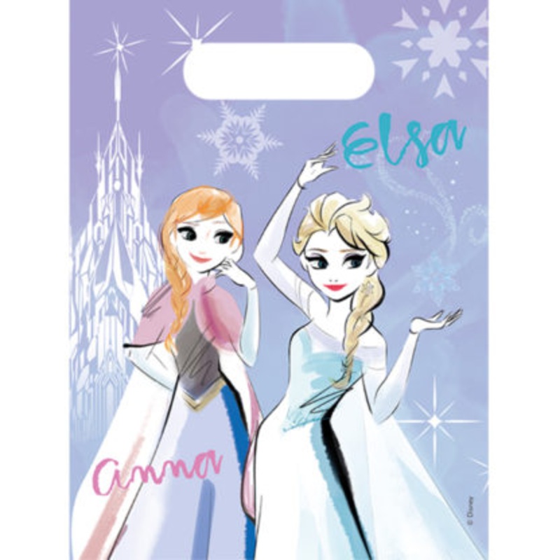 6 Sparkled Frozen gift bags