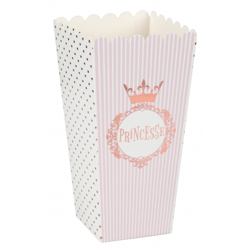 8 Princesse popcorn boxes 17cm
