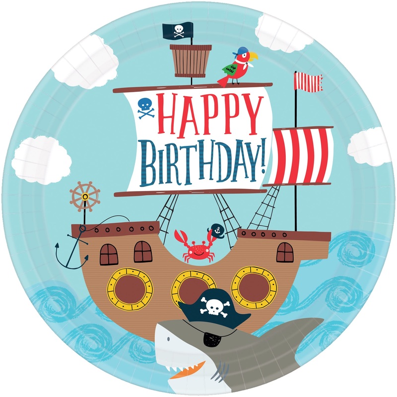 8 sea ahoy plates 23cm