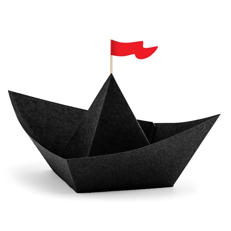 DIY South Seas pirate decorative paper boat