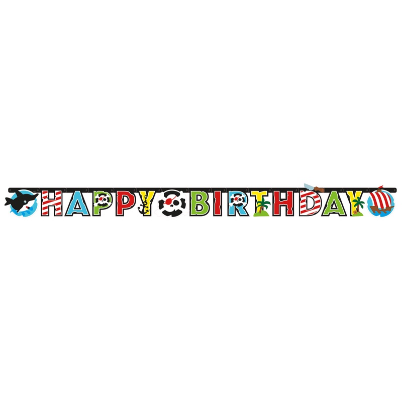 Pirate Party Happy Birthday hanging decoration