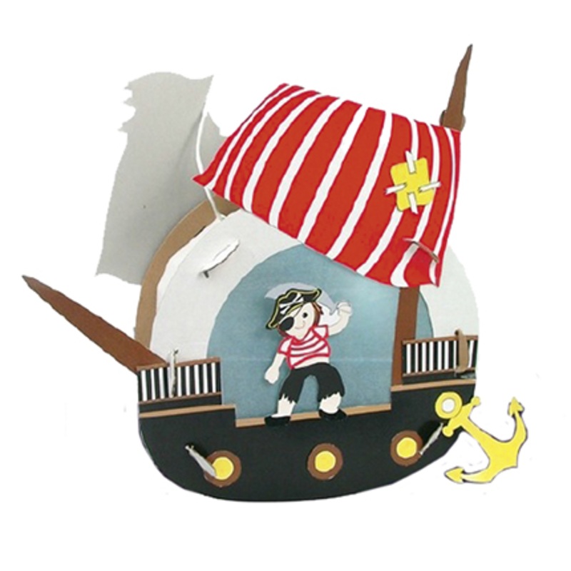 Pirate ship lantern handicraft set 6 pieces