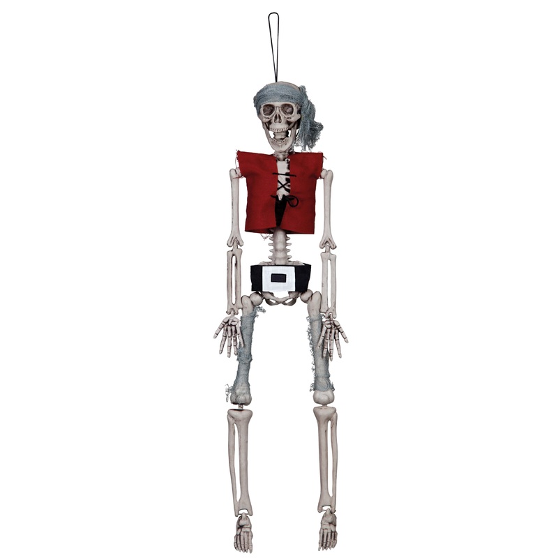 Pirate skeleton Halloween decoration 42cm