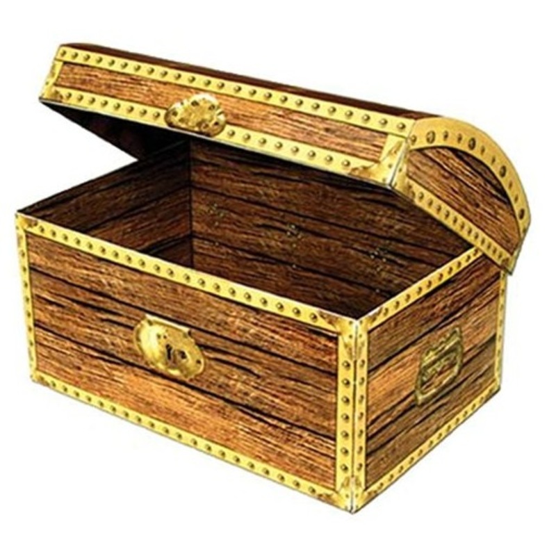 Pirate treasure box 20cm