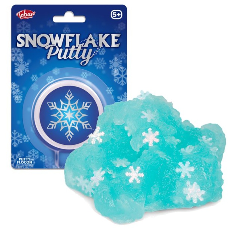 Plasticine with snowflakes