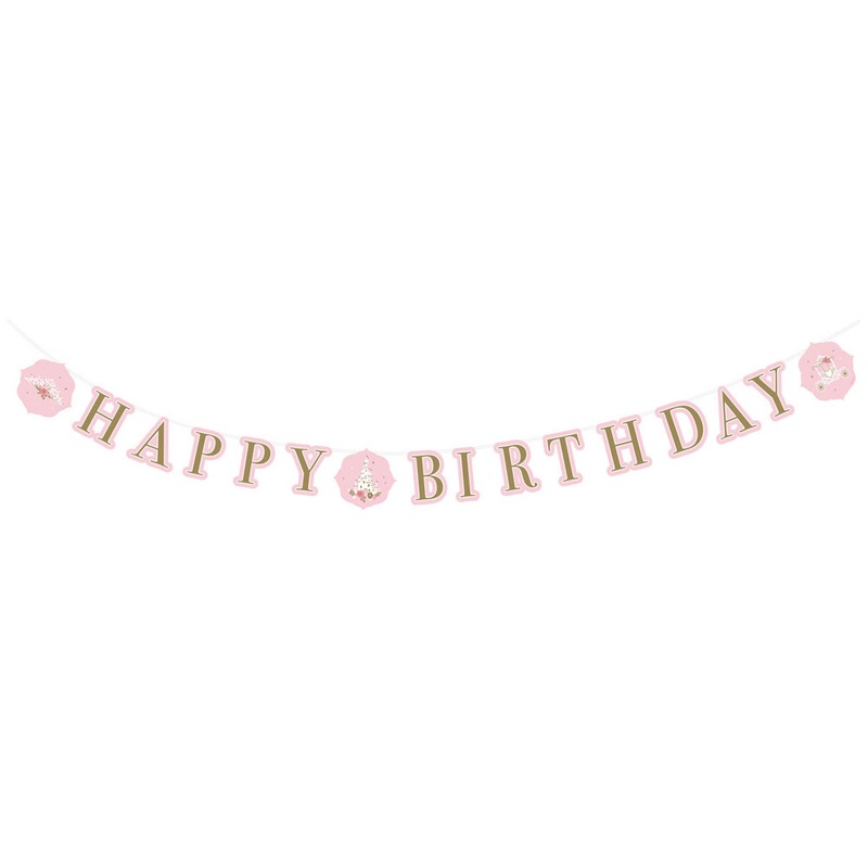 Princess for a Day birthday garland 170cm