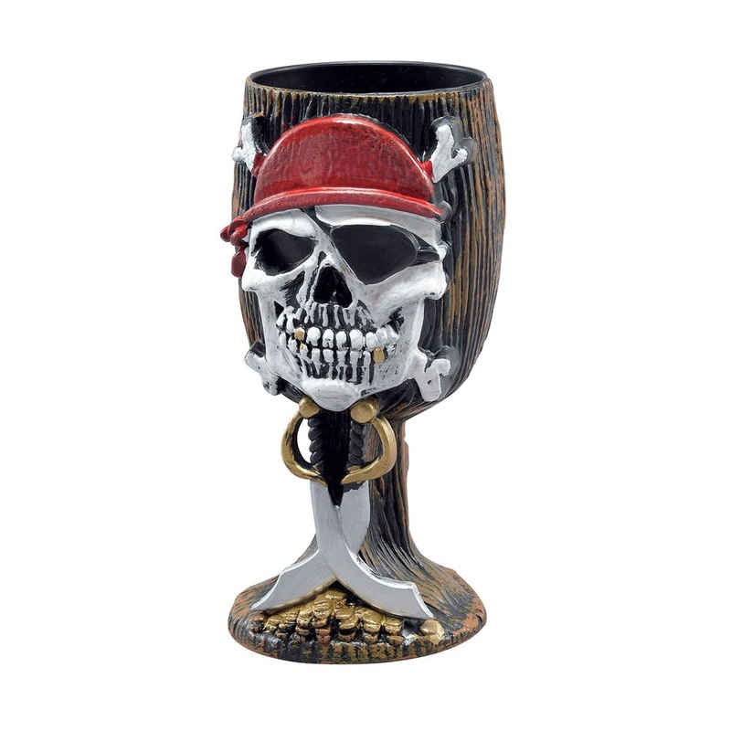 Roger skull pirate goblet