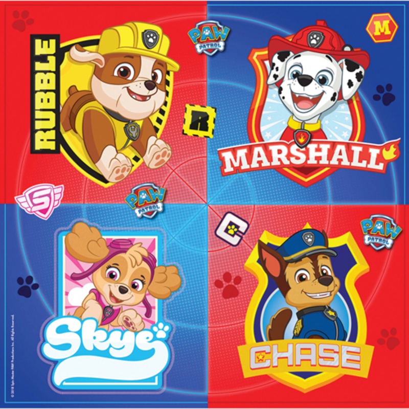 16 Paw Patrol Action Napkins 33cm