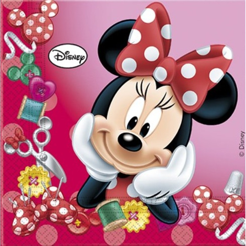 20 Minnie Sweet napkins 33cm