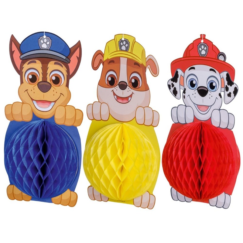3 honeycomb figures Paw Patrol 30cm
