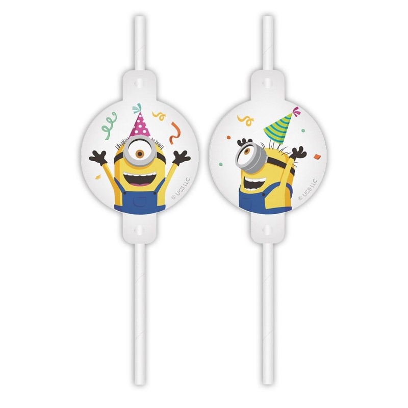 4 straws Party Minion