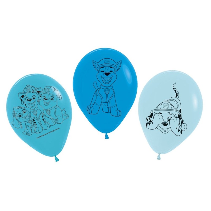 5 Paw Patrol Friends Chase balloons 30cm