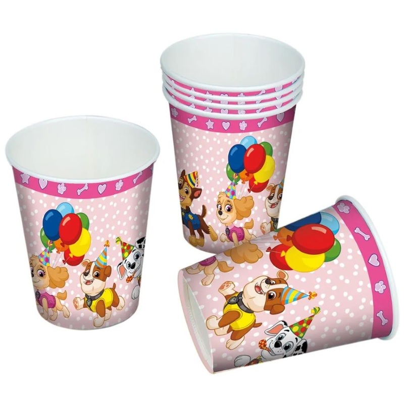 6 Paw Patrol Friends cups Skye 200ml