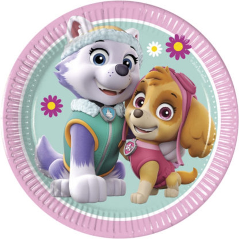8 Life of Paw Patrol plates 20cm