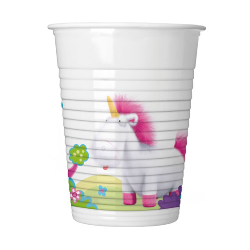 8 Minions cups unicorn love 200ml