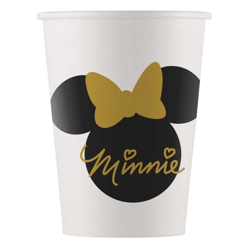 8 Minnie Mouse Goldstar cups 160ml