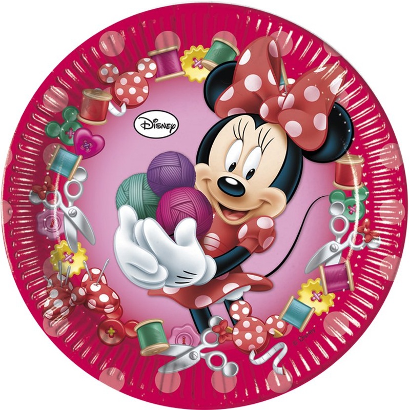 8 Minnie Sweet paper plates 23cm