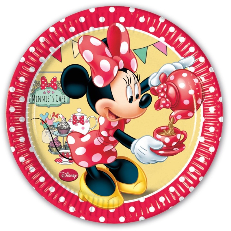8 Minnies Bistrot paper plates 20cm