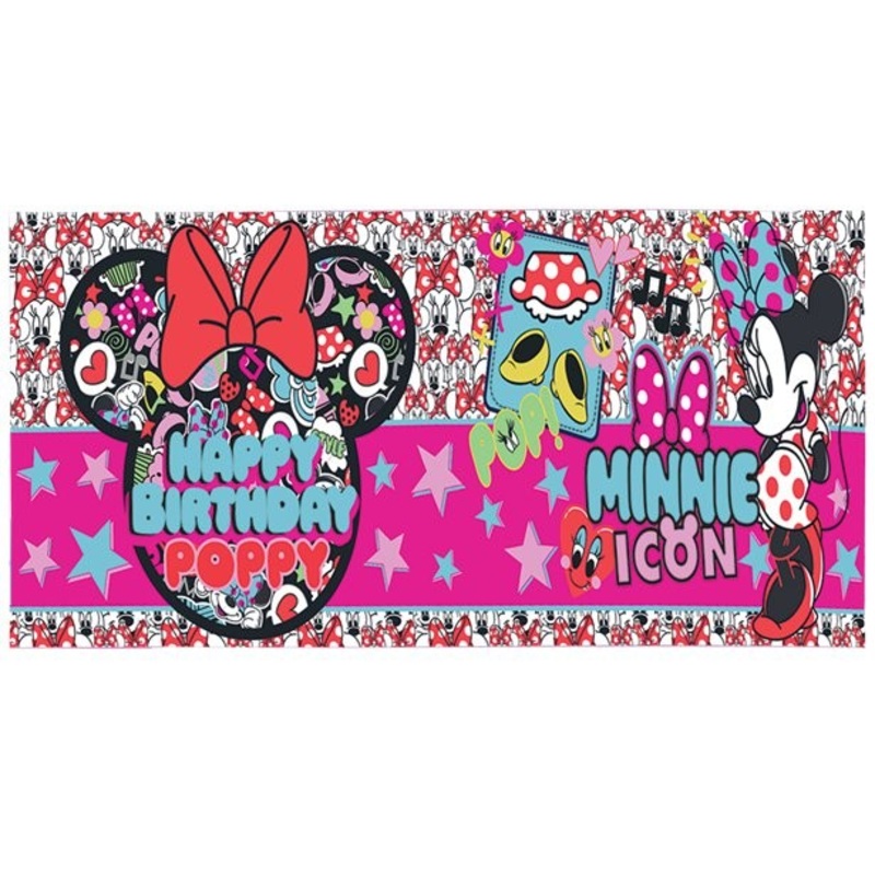 DIY Minnie Mouse birthday banner 1.2m