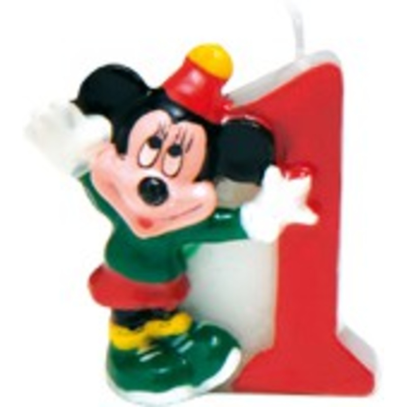 Mickey Mouse Dreamland Birthday Candle 1st