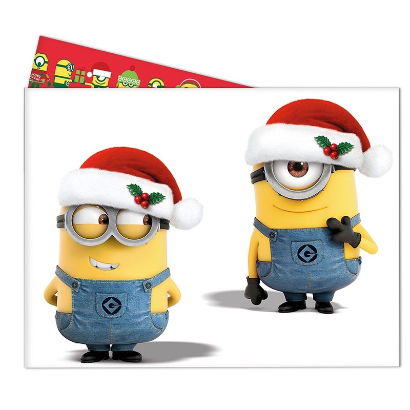 Minions Christmas tablecloth 120x180cm
