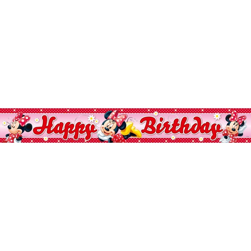 Minnie Mouse Birthday Banner