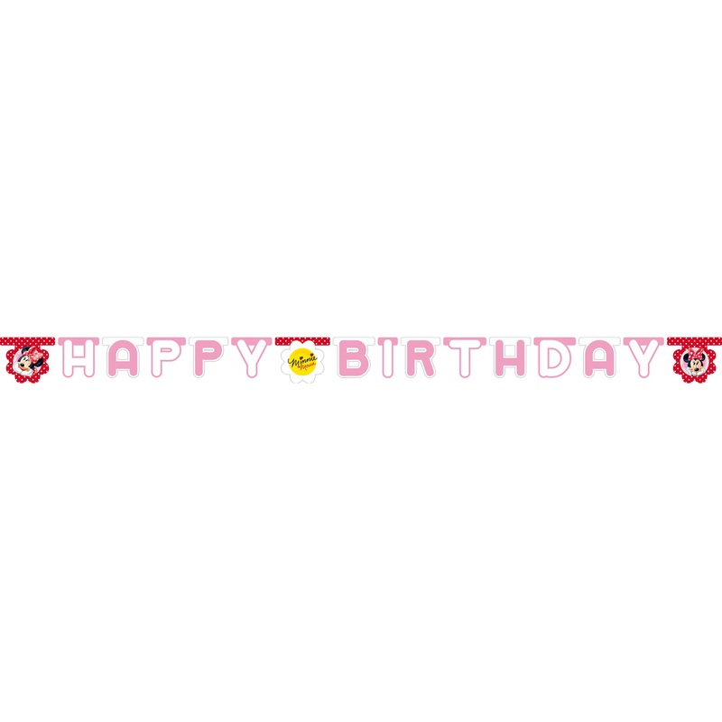 Minnies Bistrot Happy Birthday garland 2.2m