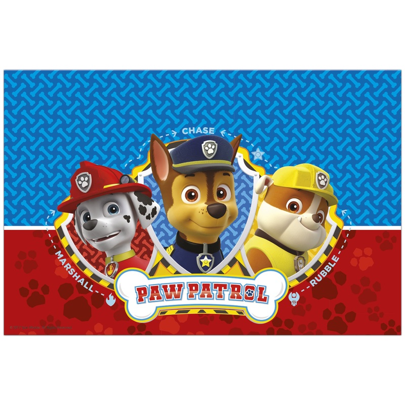 Paw Patrol Team tablecloth 1.8 x 1.2m