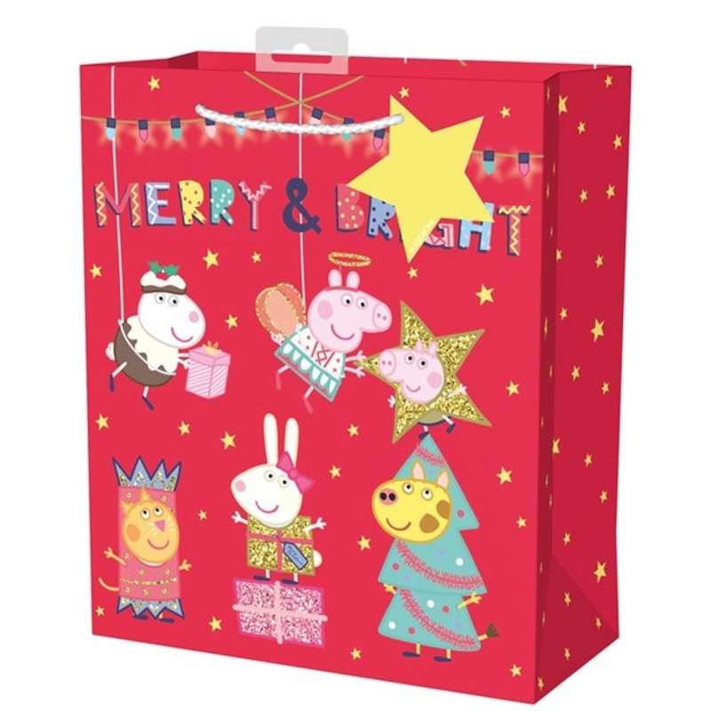 Peppa Pig Christmas gift bag large
