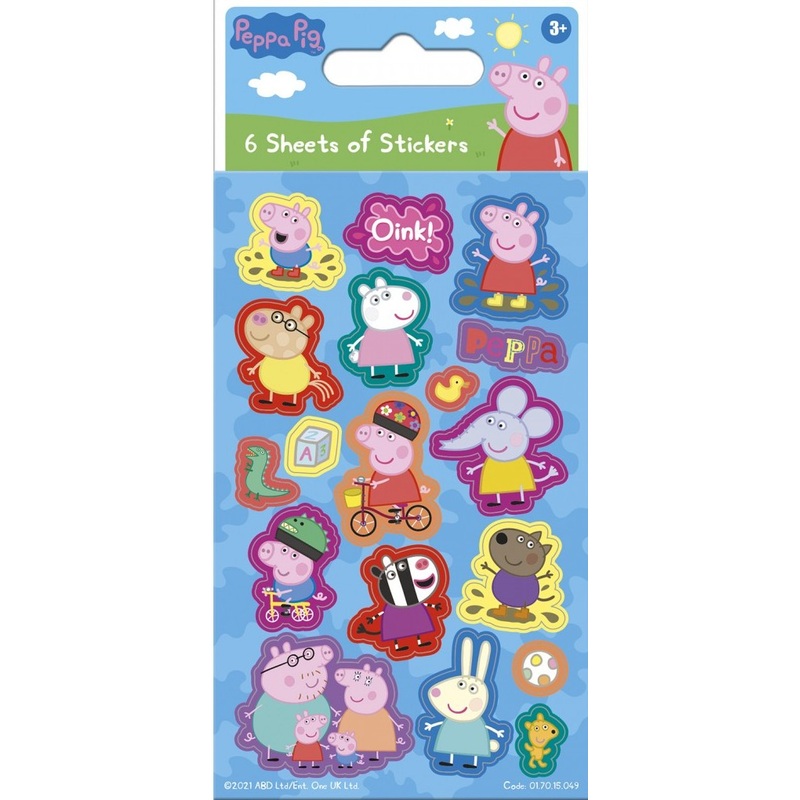 Peppa Pig Party in Blue Sticker