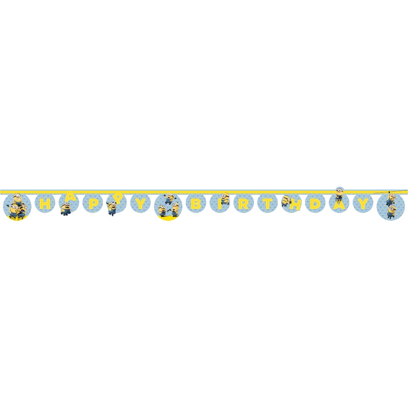 Sweet Minions Happy Birthday garland 180cm