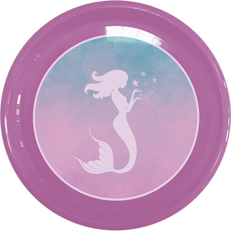 1 Elegant Mermaid plate reusable 23cm