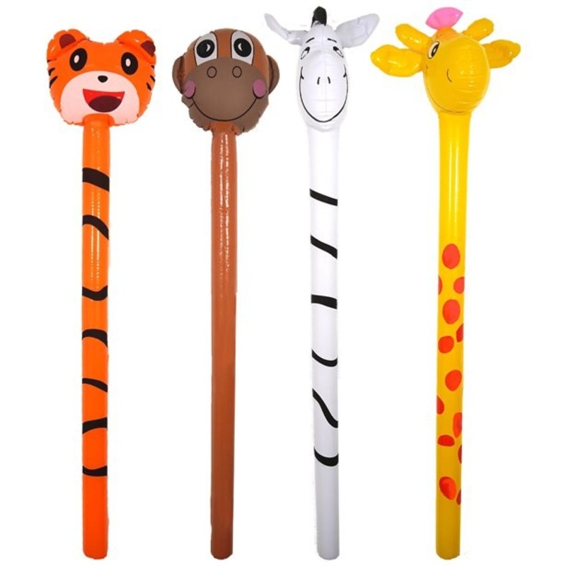 1 jungle animal balloon stick 1.18m