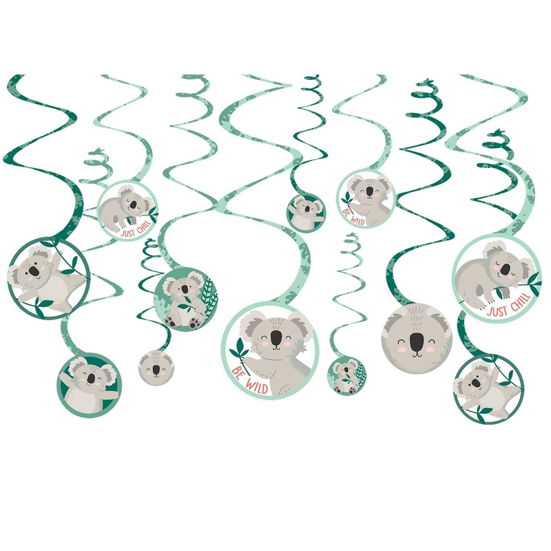 12 cute koala spiral hangers